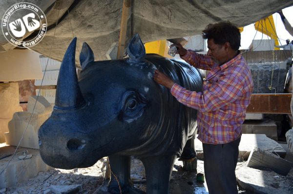 Giant Hippo carving