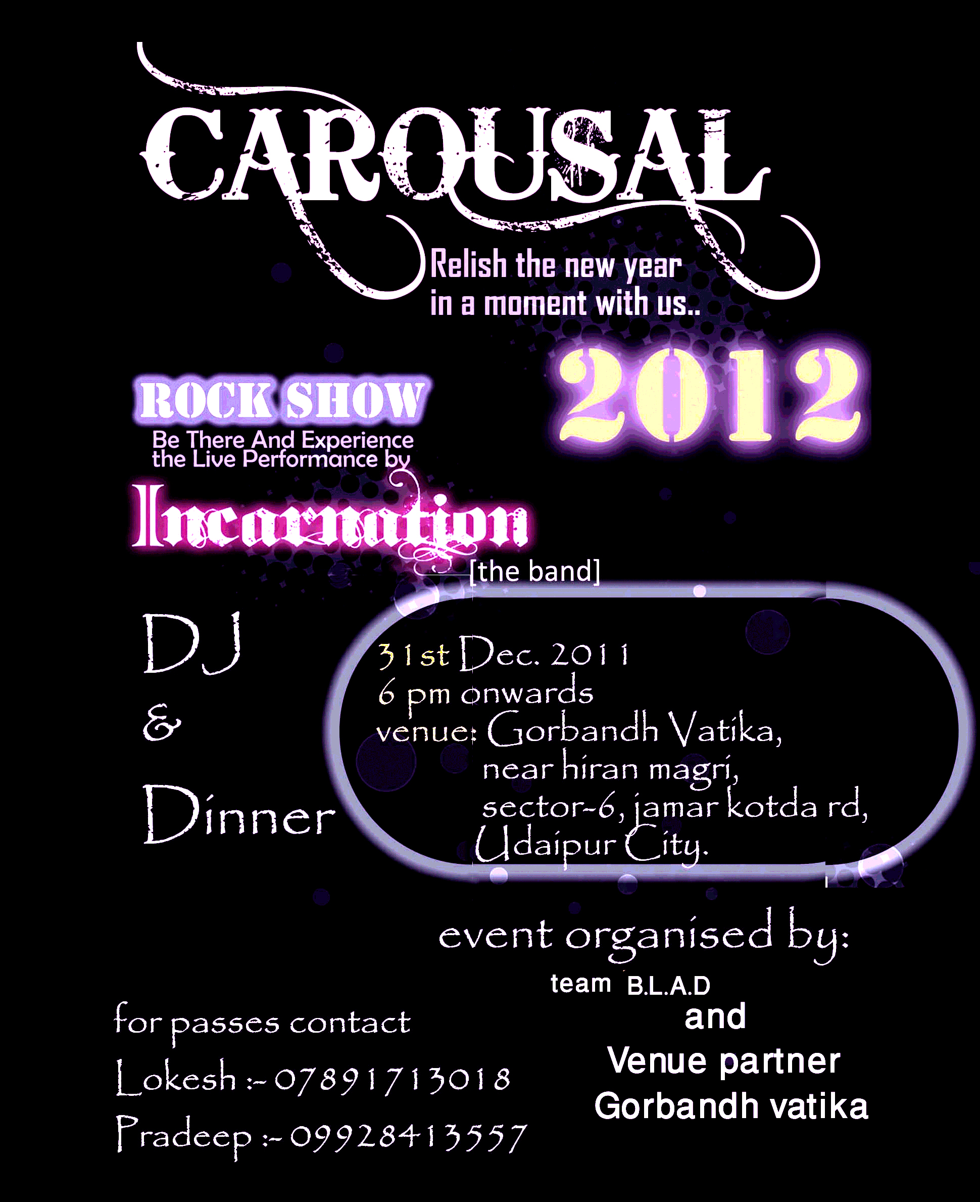 Enter your New Year with: The Carousal!