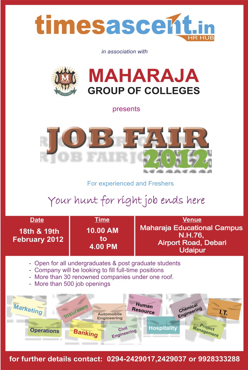 Job Fair 2012 – Maharaja Group of Colleges