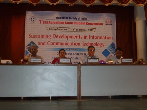 1st CSI Rajasthan State Student Branch Convention Concludes