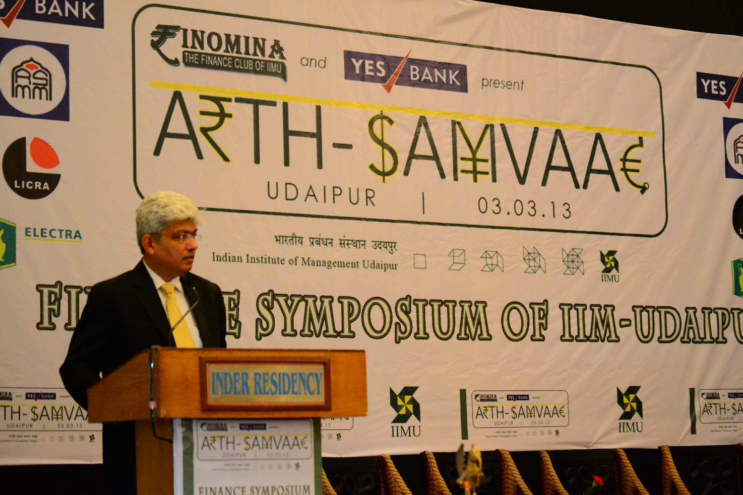 Mr. Nipun Mehta, delivering the Keynote address at Arth-Samvaad 2013