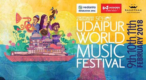 Scheduled performances at the Udaipur World Music Festival 2018