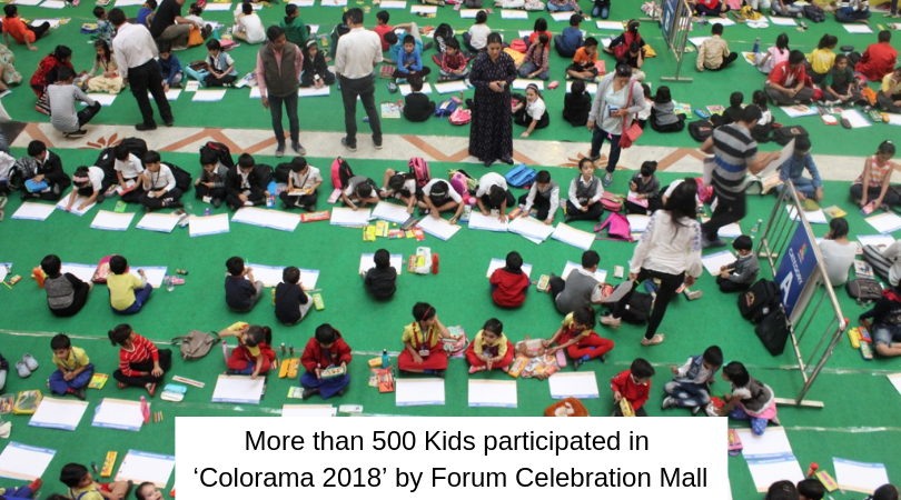 More than 500 Kids participated in ‘Colorama 2018’ by Forum Celebration Mall