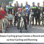 Udaipur Cycling group Creates a Record with 24 hour Cycling and Running