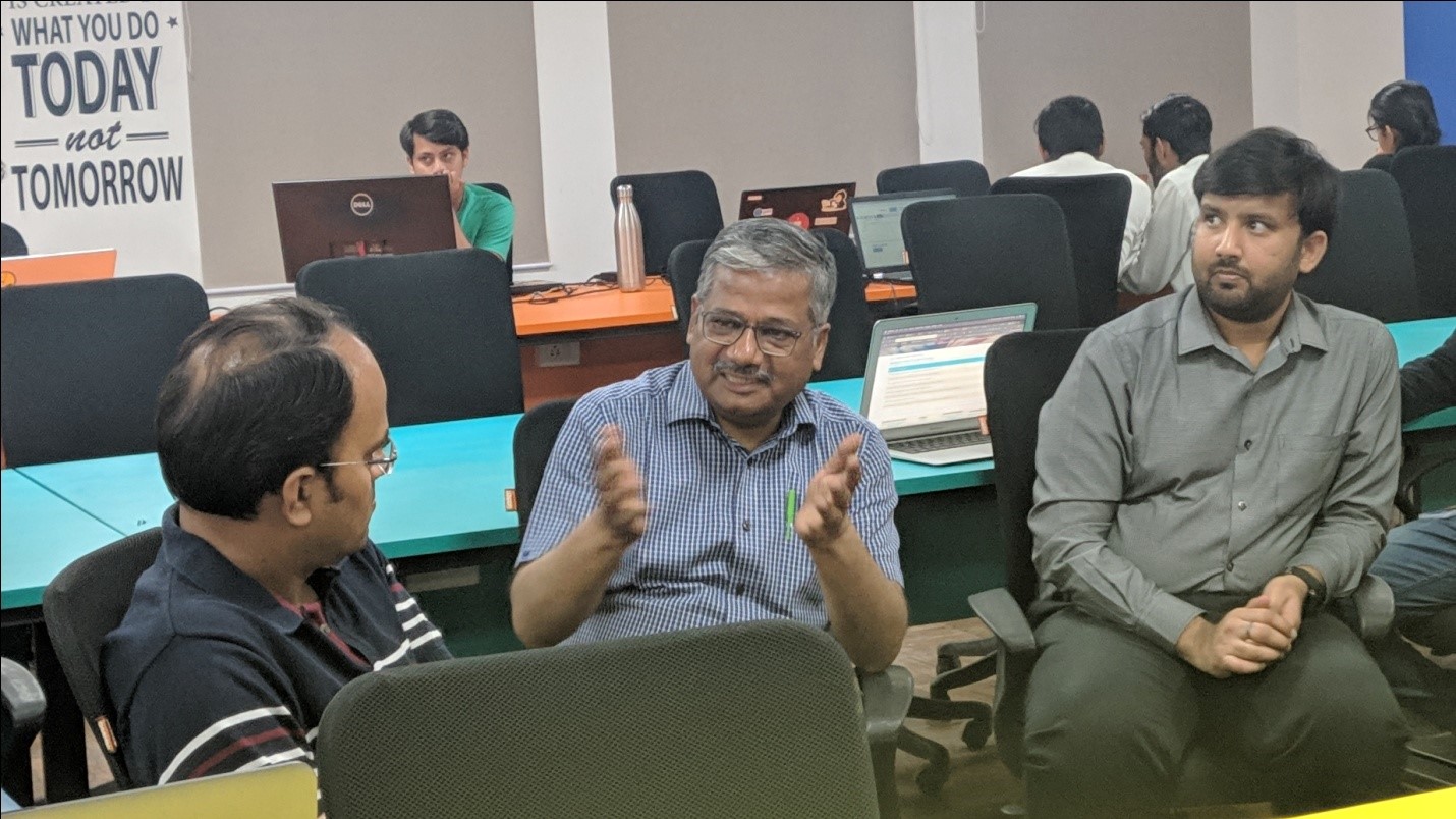 Co-founder of Polaris and Nucleus Yogesh Andlay visits NJR iCUBE