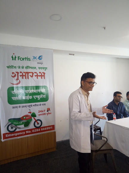 FORTIS JK HOSPITAL starts Udaipur’s first bike ambulance service