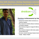 Techno NJR’s Akshay Nandwana selected as Speaker for DroidCon Berlin Conference