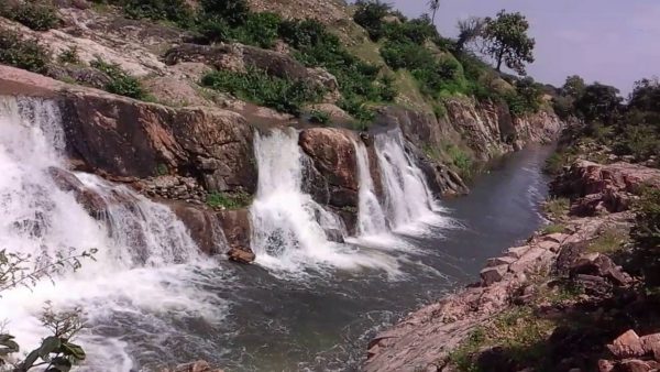 Finally! Jaisamand overflowing after 3 years.