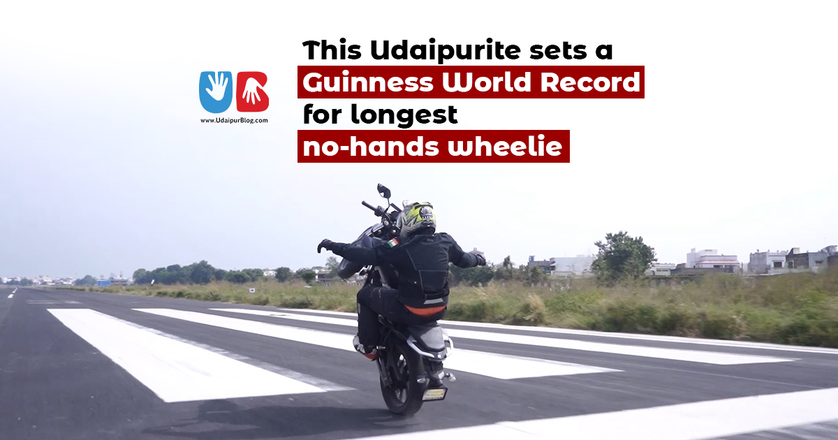 Longest No Hands Motorcycle Wheelie: New Guinness World Record set by this Udaipurite